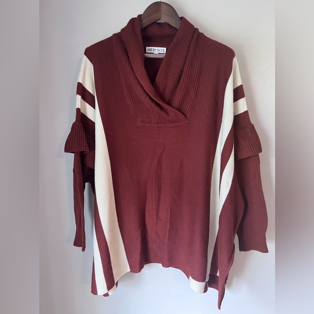 Meri Skye Poncho sweater